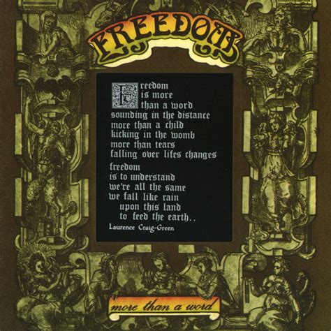 Freedom Is More Than A Word 2015 Cd Discogs