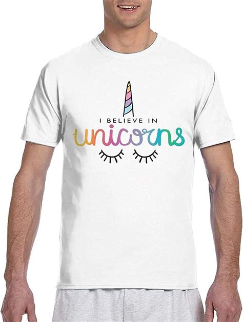 I Believe In Unicorns Mens T Shirt 3d Printed T Shirt Inside And