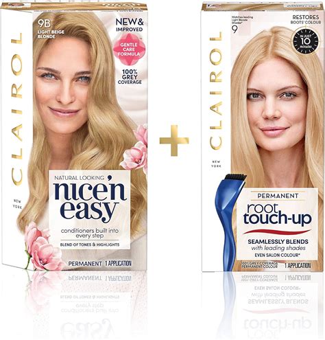 Clairol Nice N Easy Permanent Colour B Light Beige Blonde Root Touch Up Light Blonde