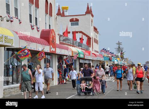 Ocean City Boardwalk In New Jersey Stock Photo Alamy