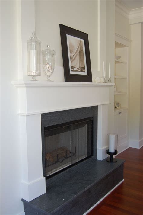 Black Granite With White Mantle Living Room Remodel Home Fireplace