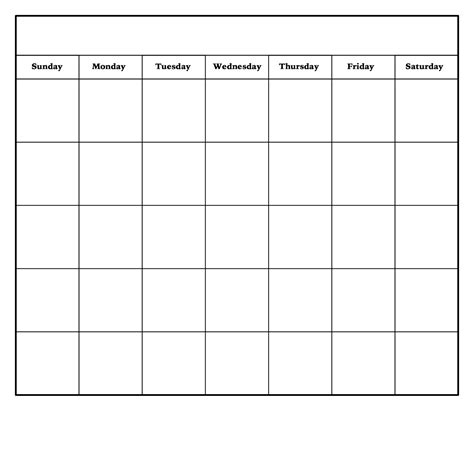 Effective Blank Monthly Calendar Page Without The Year Get Your