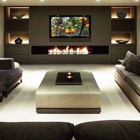 Living Room Design Ideas With Fireplace And Tv Chimenea Minneapolis