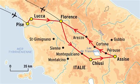 Tourisme Toscane Carte