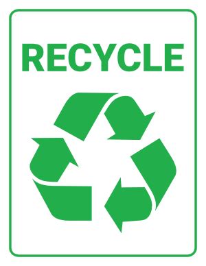 Free Printable Recycle Sign Templates