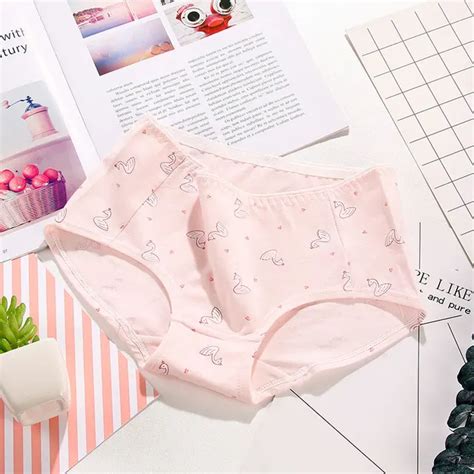 Hui Guan Janpan Style Cartoon Girls Panties Cotton Underwear Women Breathable Kawaii Cute