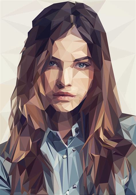 Low Poly Portret On Behance
