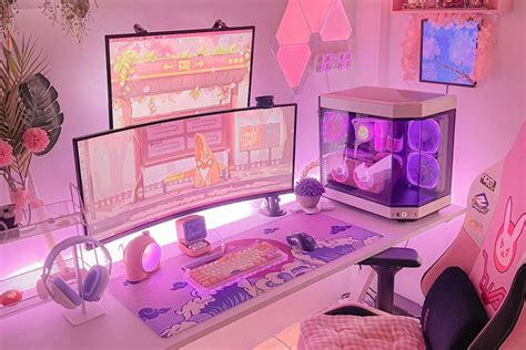 30 Cutest Desk Setups For A Fun Workspace Gaming Room Setup Video