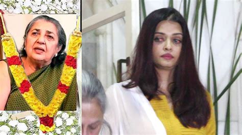 Emotional Aishwarya Rai Breaks Down Publicly At Shammi Auntys Prayer Meet Youtube