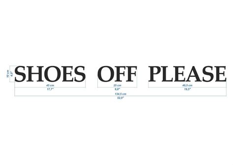 Shoes Off Sign Helps No Shoes Policy In Your House Take Off Etsy