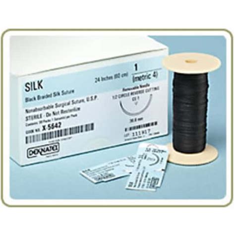 Braintree Scientific Silk Sutures Non Absorbable 5 0 100 Yds