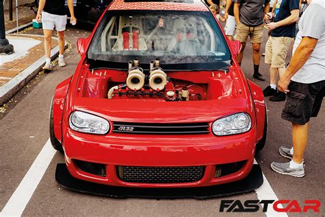 Modified Vw Golf Mk4 R32 With Twin Turbo Vr6 Engine Fast Car