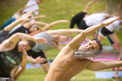 Coed Outdoor Yoga Class Photo Getty Images