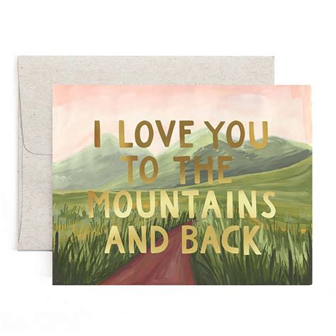 Mountains And Back Greeting Card Ruff House Paperie
