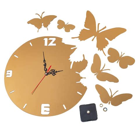 Butterflies Wall Clock Garden Clock Walter Drake