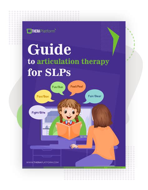 Guide To Articulation Therapy For Speech Language Pathologists