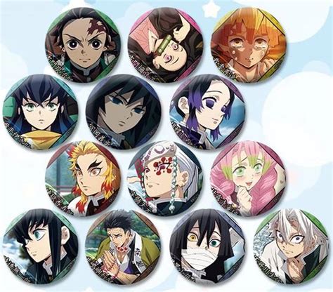Demon Slayer Character Style Buttons Anime Pins Cosplayftw