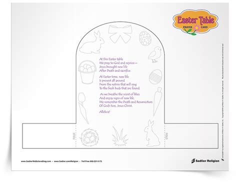 Best easter dinner prayer from traditional easter dinner menu. Easter Meal Prayer Activity; To Be Used Before Meals ...