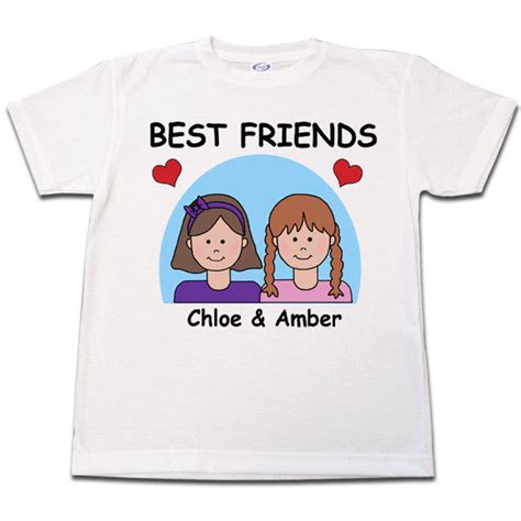 Best Friends Bff T Shirt Personalized Mandys Moon Personalized Ts