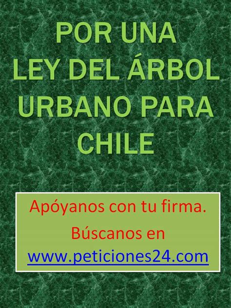 Ley Del Arbol Urbano Para Chile Arboricultura Definiciones En Leyes