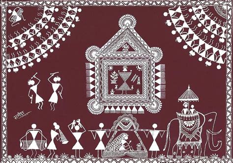 Warli Tribal Art Of India Download Free Mock Up