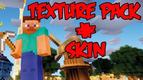 Como Usar Sua Skin Com Uma Texture Pack No Minecraft Youtube