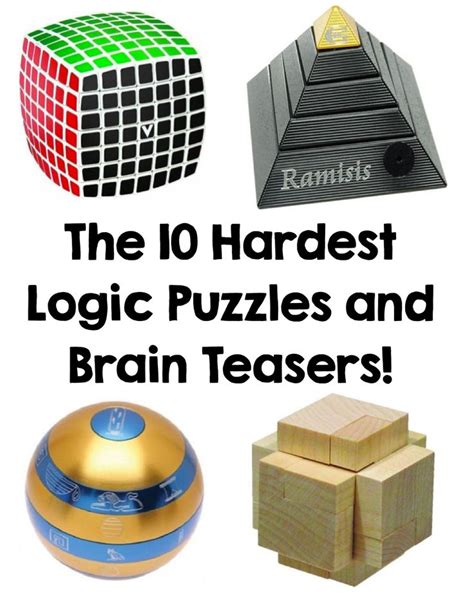 The 10 Hardest Logic Puzzles And Brain Teasers Brain Teasers Logic