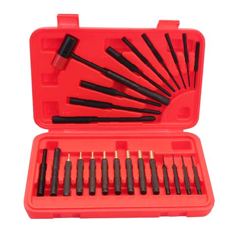 24 Piece Punch Set 6 Roll Pin Punches
