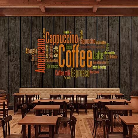 Tren Gaya 26 Antique Coffee Wallpaper Warung Minimalis