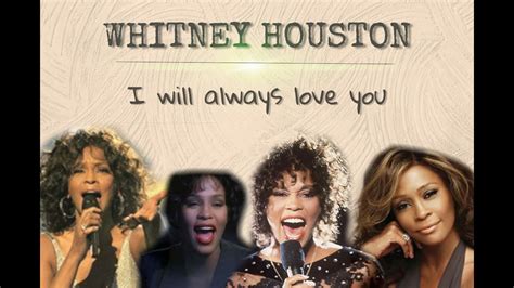 Whitney Houston I Will Always Love You Lyrics Youtube