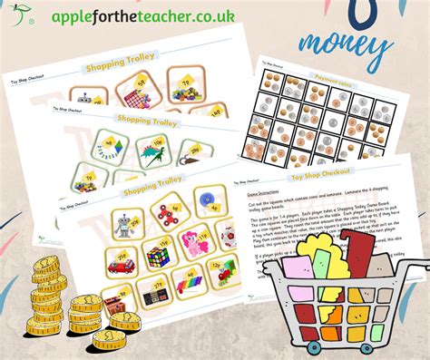 Download this healthy eating board game, a game inspired by snakes and ladders. Money Toy Shop Checkout Game | Apple For The Teacher Ltd
