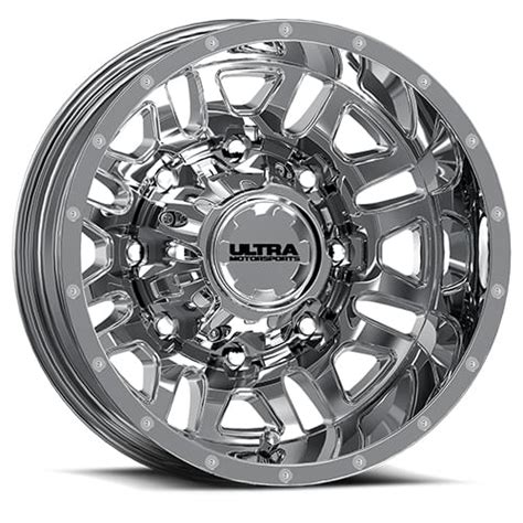Ultra Hunter Rear 003 Chrome 8 Lug Wheels 8x65 17x65 140 003 7681rc