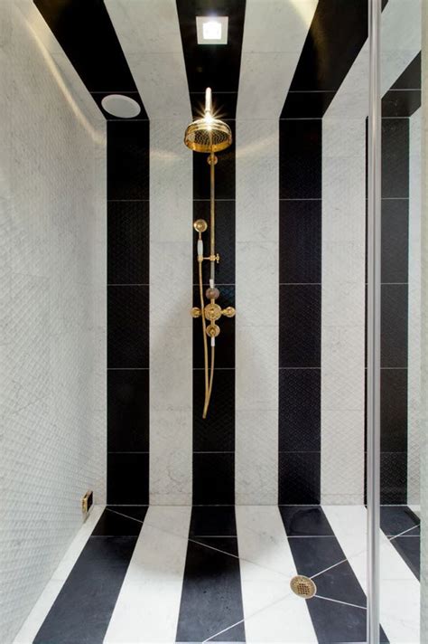 Teletubbies theme but black and white + reversed. 31 black and white marble bathroom tiles ideas and ...