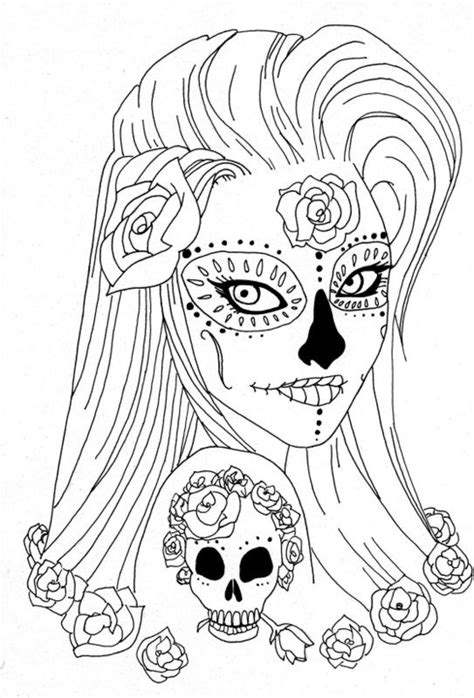 Actually, it relates to the mexican culture with the name calavera. Sugar Skull Coloring Pages | Skull coloring pages ...