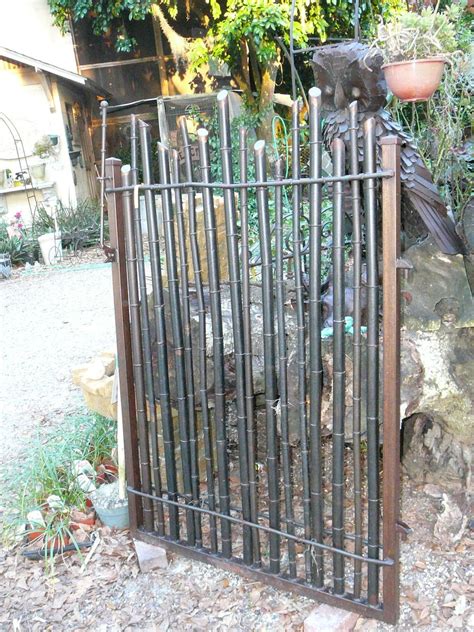 They are extremely durable plants that you can see as bamboo fencing ideas | fence ideas and designs music : Hand Crafted Bamboo Garden Gate by Metals & Nature ...
