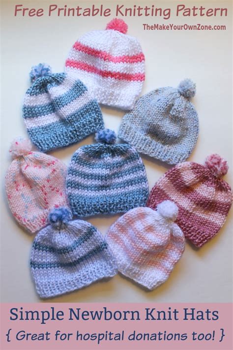 4 Ply Baby Hat Knitting Patterns Free