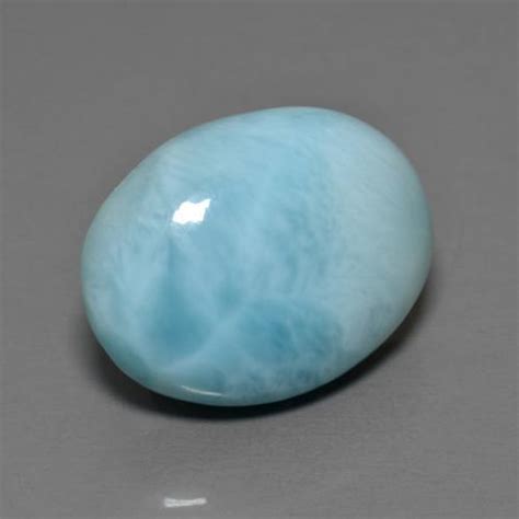Blue Larimar 81ct Oval From Dominican Republic Gemstone