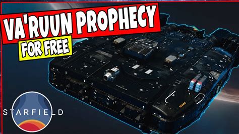 Starfield Legendary Va RUUN Prophecy Ship Can Be Yours For Free YouTube