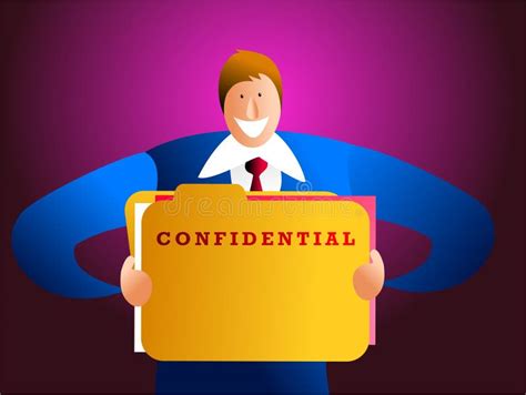 Confidentiality Stock Illustration Illustration Of Confident 457111