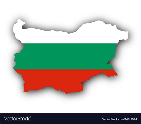 Map And Flag Bulgaria Royalty Free Vector Image