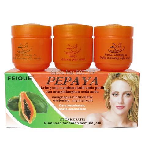 feique papaya whitening cream for face anti freckle day cream night cream pearl cream in day