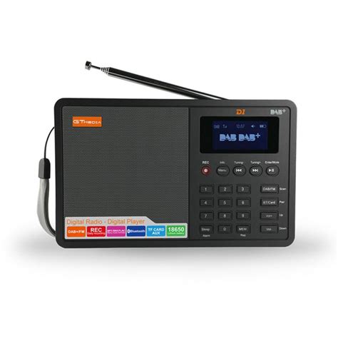 Portable Professional Radio GTMedia D1 DAB Radio Stero Support Sleep For UK EU With Bluetooth 