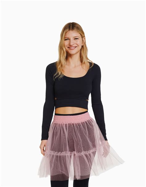 Ballerina Tulle Mini Skirt Woman Bershka