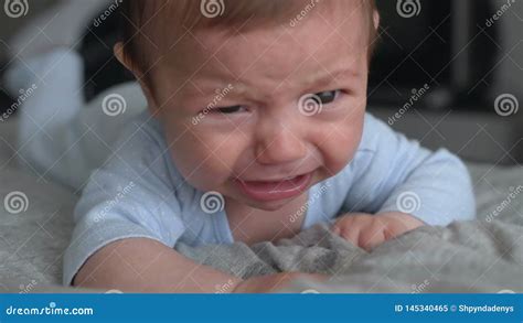 Angry Baby Lying On Front And Crying Stock Video Video Of Happy