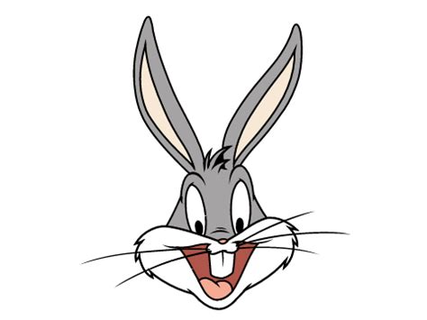According to chase craig, who was a member of tex avery's cartoon unit and later wrote and drew the first bugs bunny comic sunday pages and bugs' first comic book; Check out this transparent Bugs Bunny Head PNG image