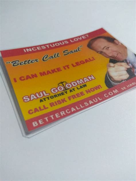 Better Call Saul Business Card Etsy