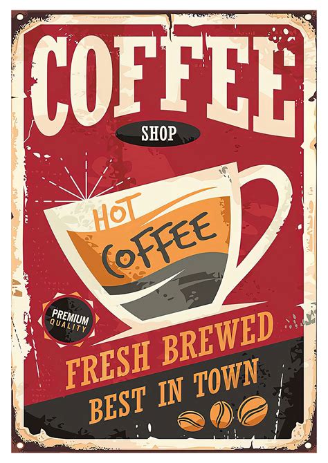 Coffee Shop Coffee Vintage Poster Vintage Print Lojas De Café
