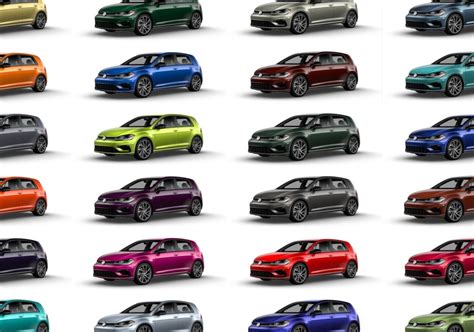 Volkswagen 40 Custom Colors Available For 2019 Golf R Shops Can
