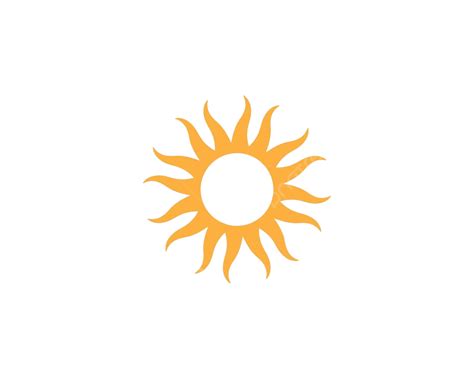 Sun Logo Icon Template Swirl Shiny Sunbeam Vector Swirl Shiny