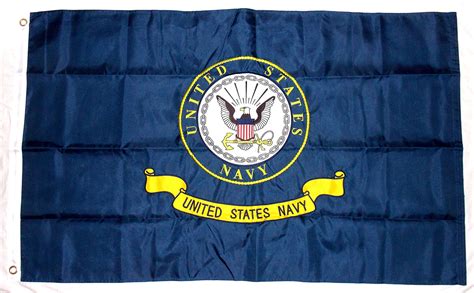 us navy flag double sided nylon embroidered 3x5 bundled with flag clips 5046394913552 ebay